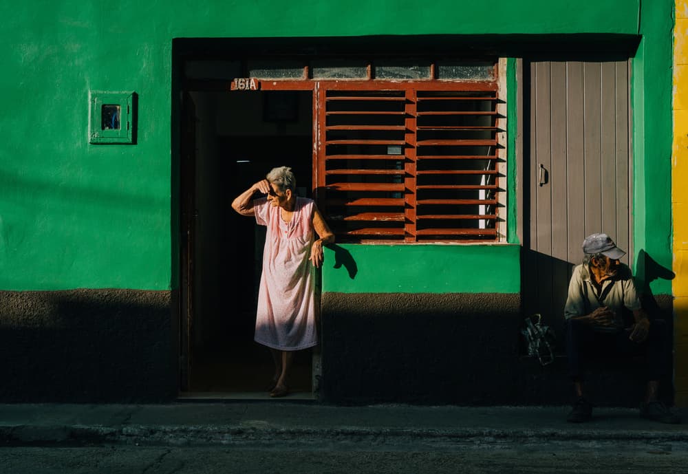 Cuban Street Sunlight by Nasser Al-Nasser — canvas wall art