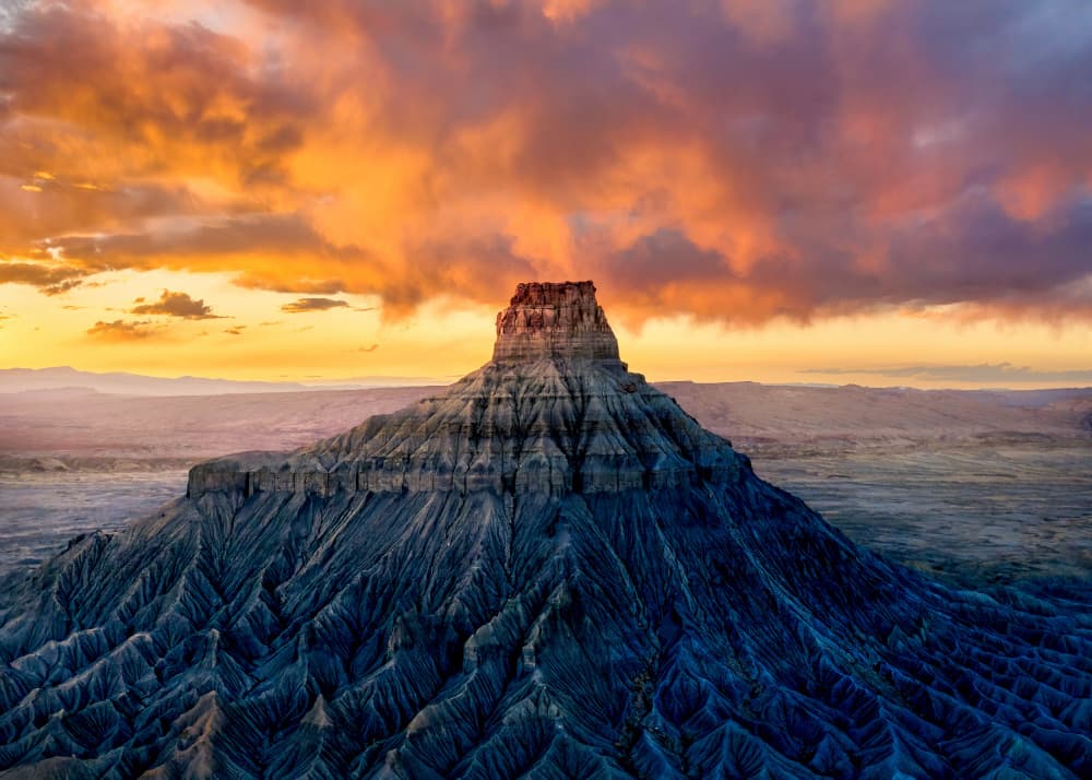 Vibrant Mountain Sunset by John J. Chen — canvas wall art