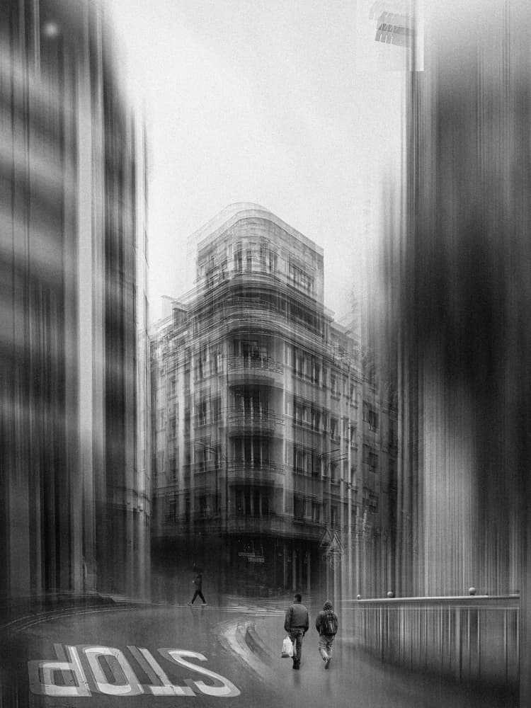 Urban Motion Blur by Juan Antonio Palacios — canvas wall art