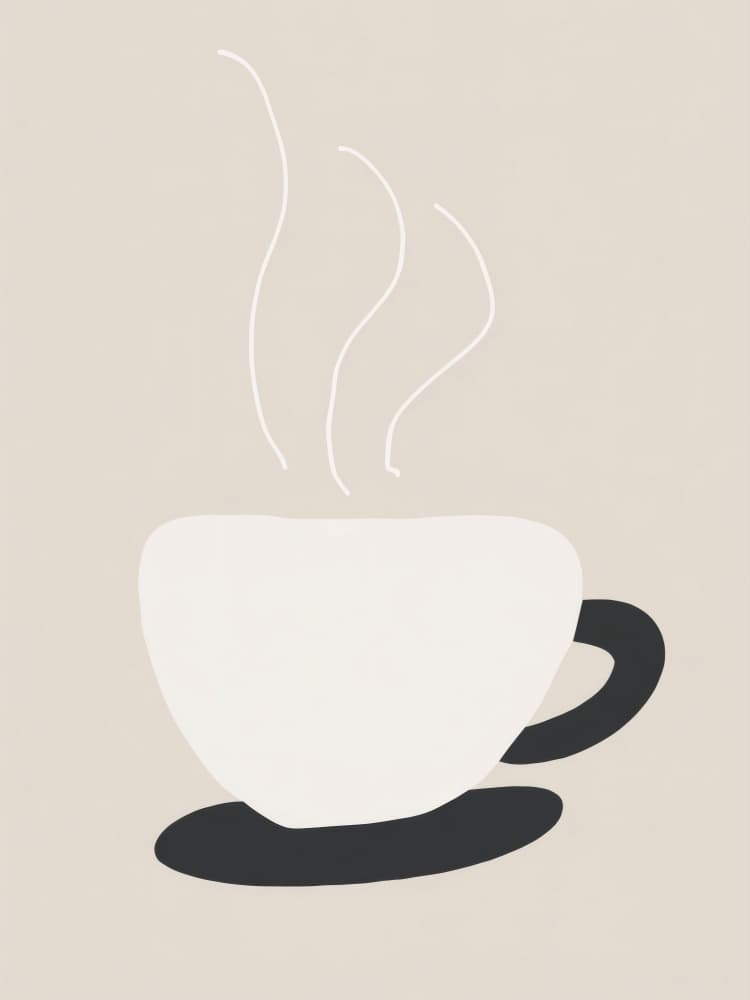 Steaming Coffee Cup by Imaginative — canvas wall art