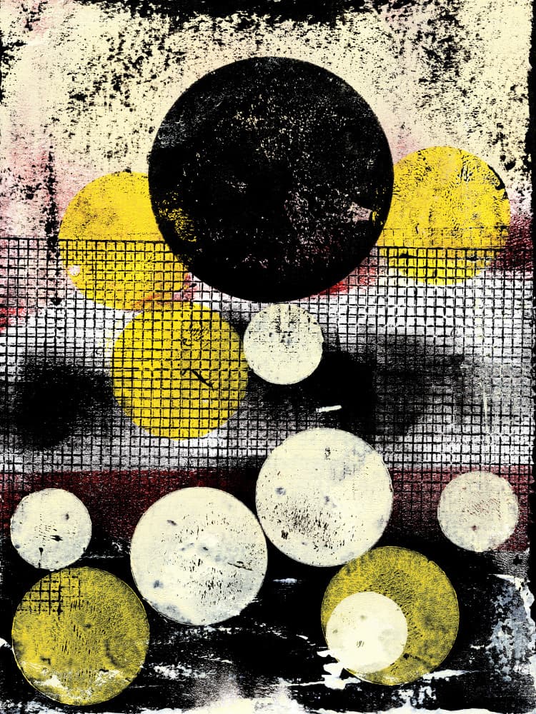 Dynamic Circles Grid by Petr Strnad — canvas wall art