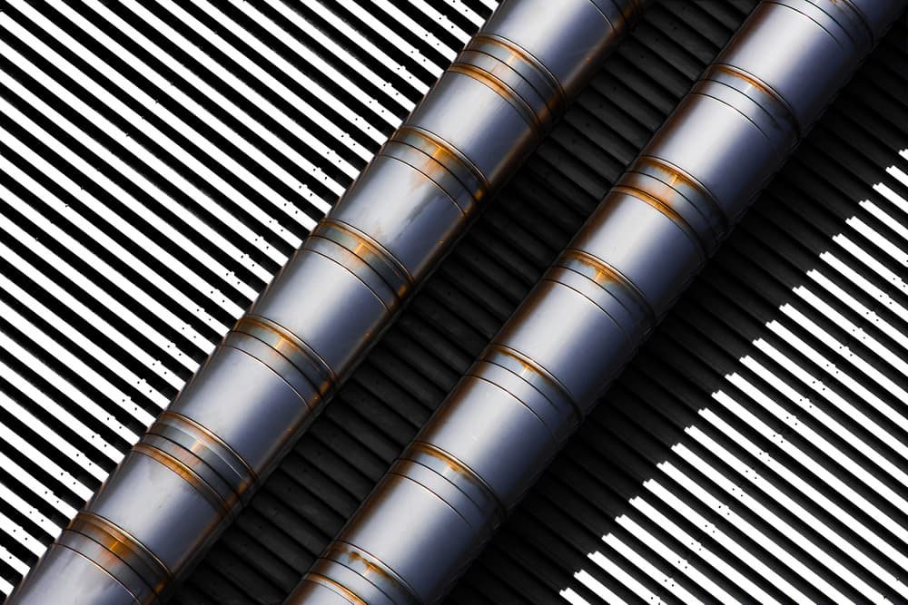 Industrial Pipes Pattern by Rolf Endermann — canvas wall art