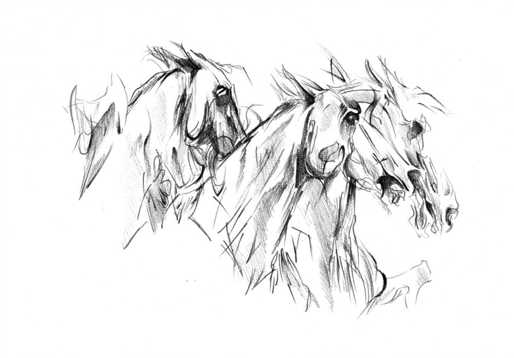 Running Wild Horses by Kulik — canvas wall art