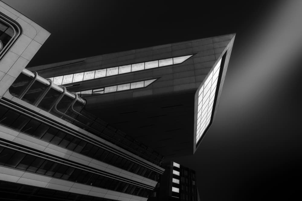 Dramatic Geometric Architecture by Thomas de Franzoni — canvas wall art