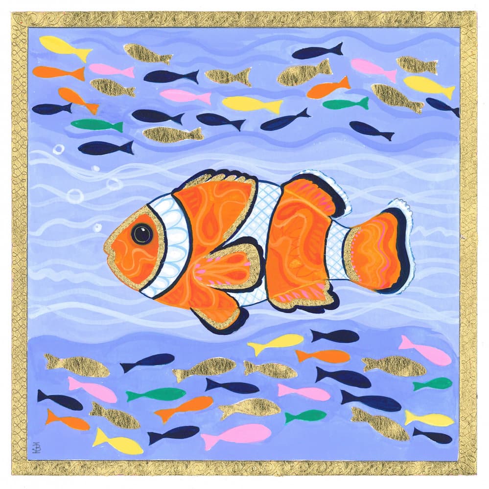 Orange Clown Fish by Isabelle Brent — canvas wall art