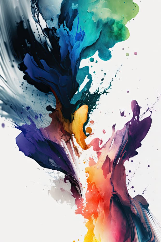 Dynamic Color Flow by Mauro — canvas wall art