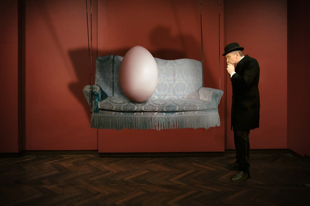 Gentleman and the Egg by Christine von Diepenbroek — canvas wall art