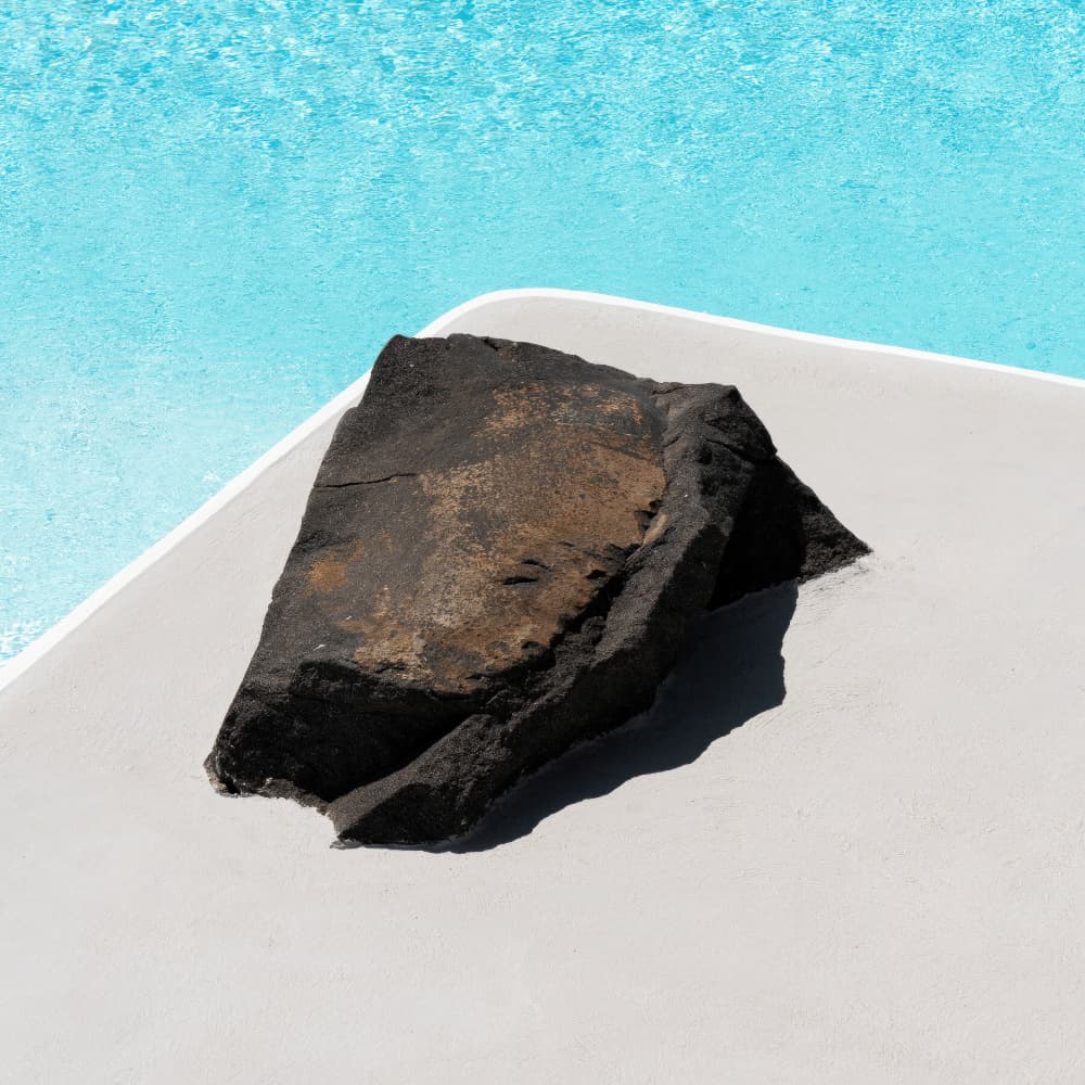 Minimal Rock Poolside by Minorstep — canvas wall art