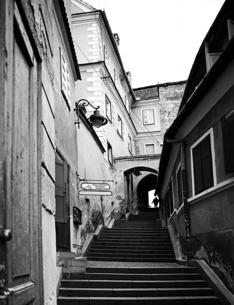 Historic City Steps by Julien Oncete — canvas wall art