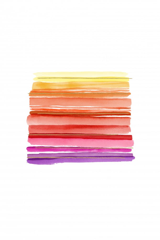 Vibrant Color Gradient by Fabiana Silveira — canvas wall art
