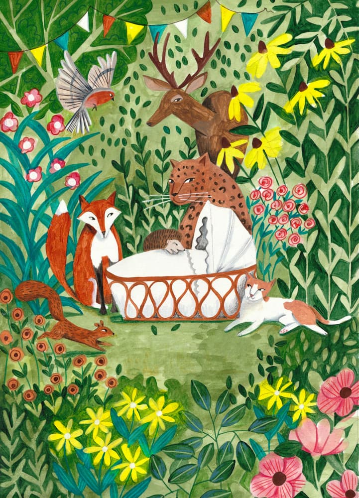 Welcome to the forest by Caroline Bonne Müller — canvas wall art