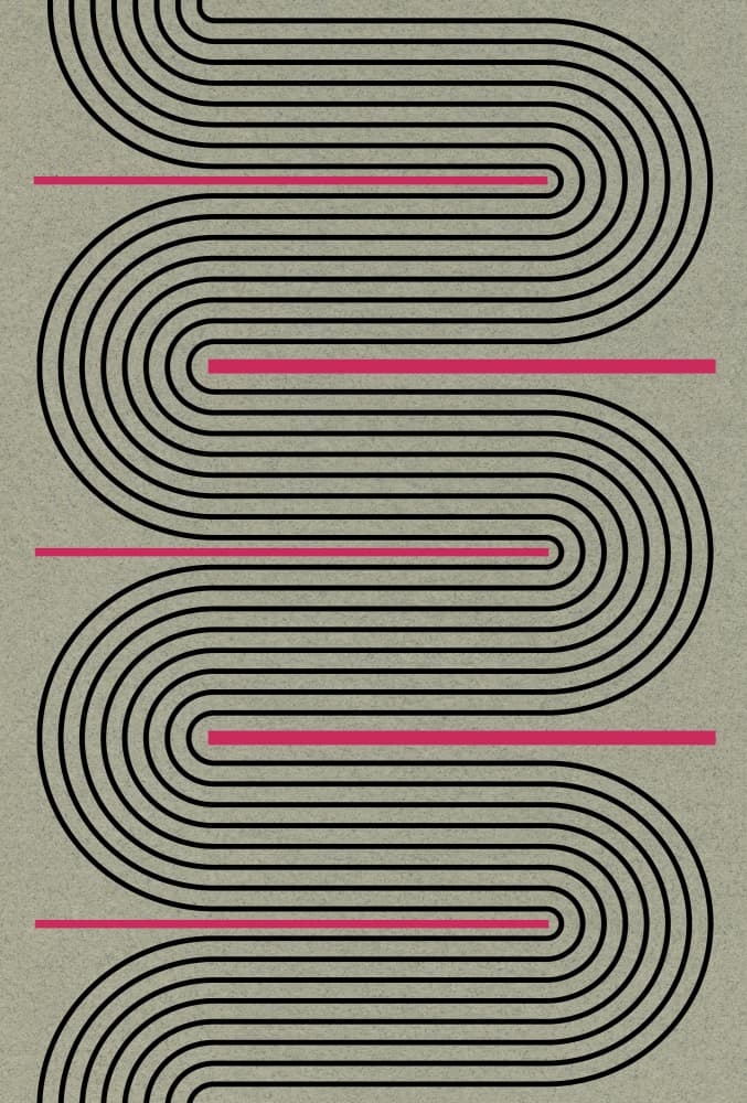 Endless Curves Maze by THE MIUUS STUDIO — canvas wall art