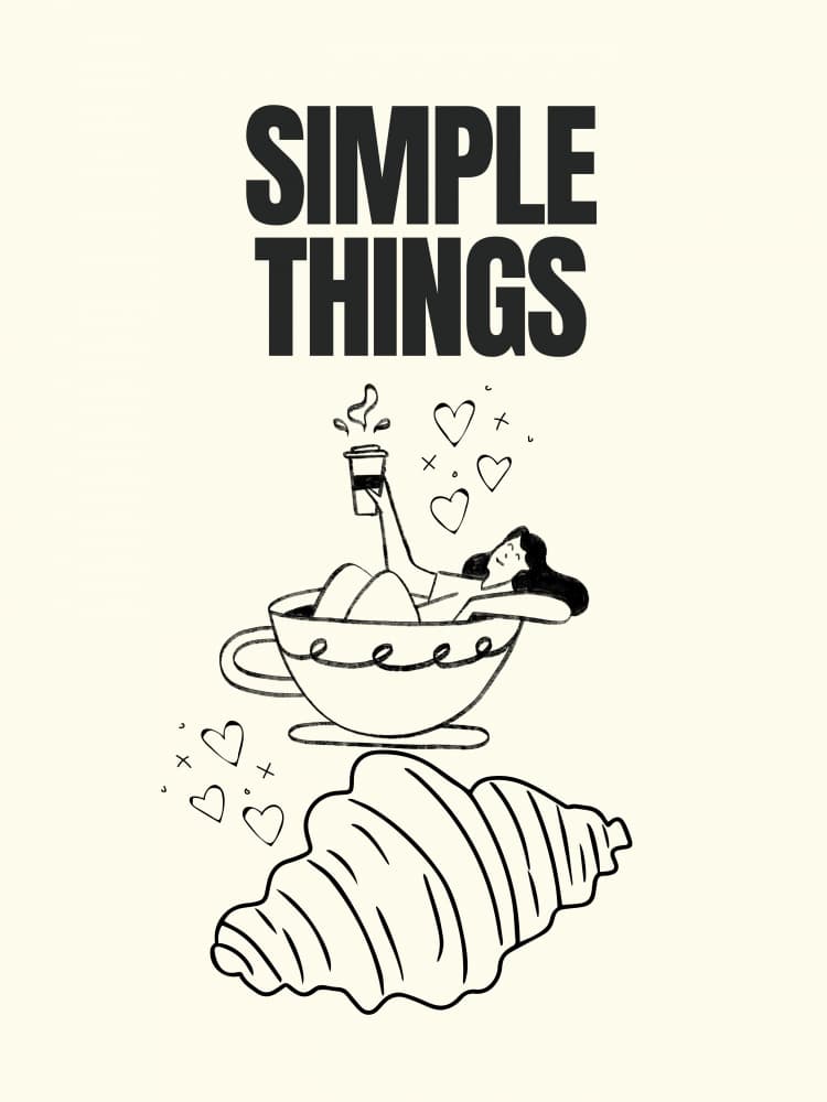 Morning Coffee Simple Things by Elizabeth C — canvas wall art