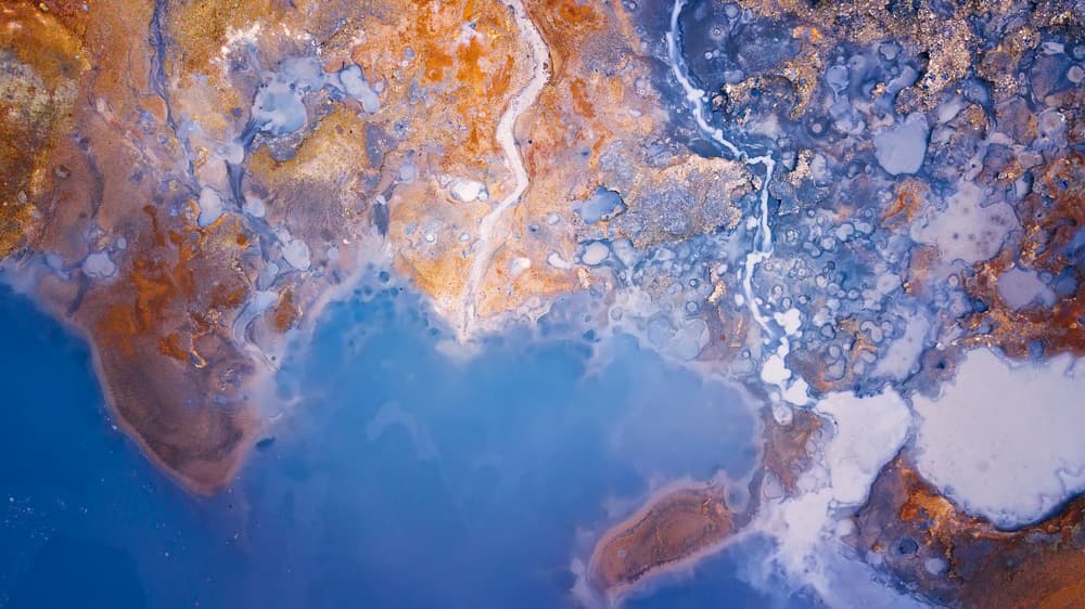 Colorful Geothermal Landscape by David Martin Castan — canvas wall art