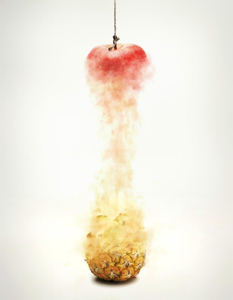 Apple Pineapple Fusion by kazutoshikawakami — canvas wall art