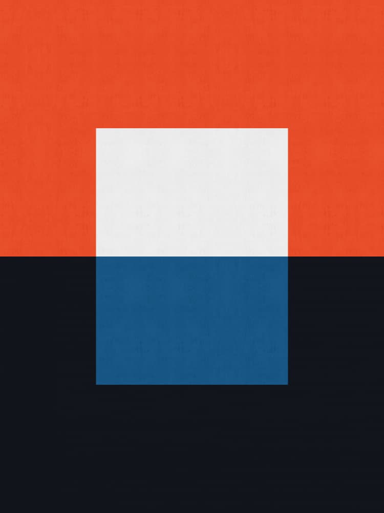 Geometric Color Blocks by Vitor Costa — canvas wall art