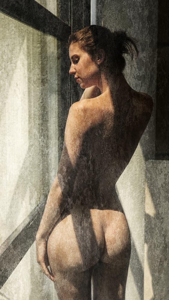 dirty window pane by Jan Slotboom — canvas wall art