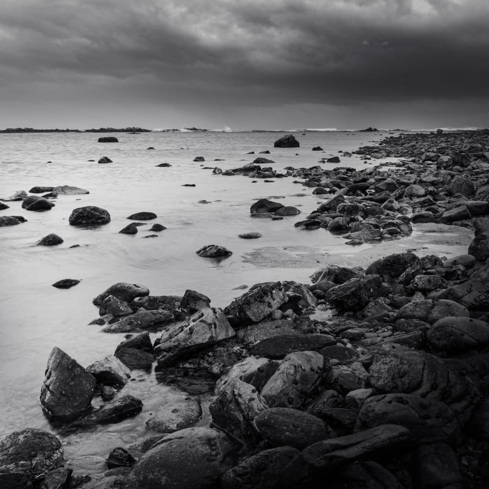 Dramatic Coastal Rocks by Ray Truter — canvas wall art
