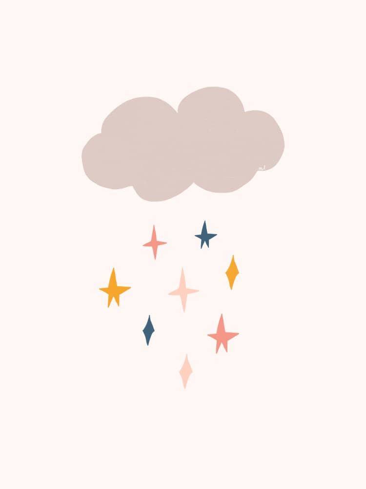 Dreamy Star Cloud by Menina Lisboa — canvas wall art
