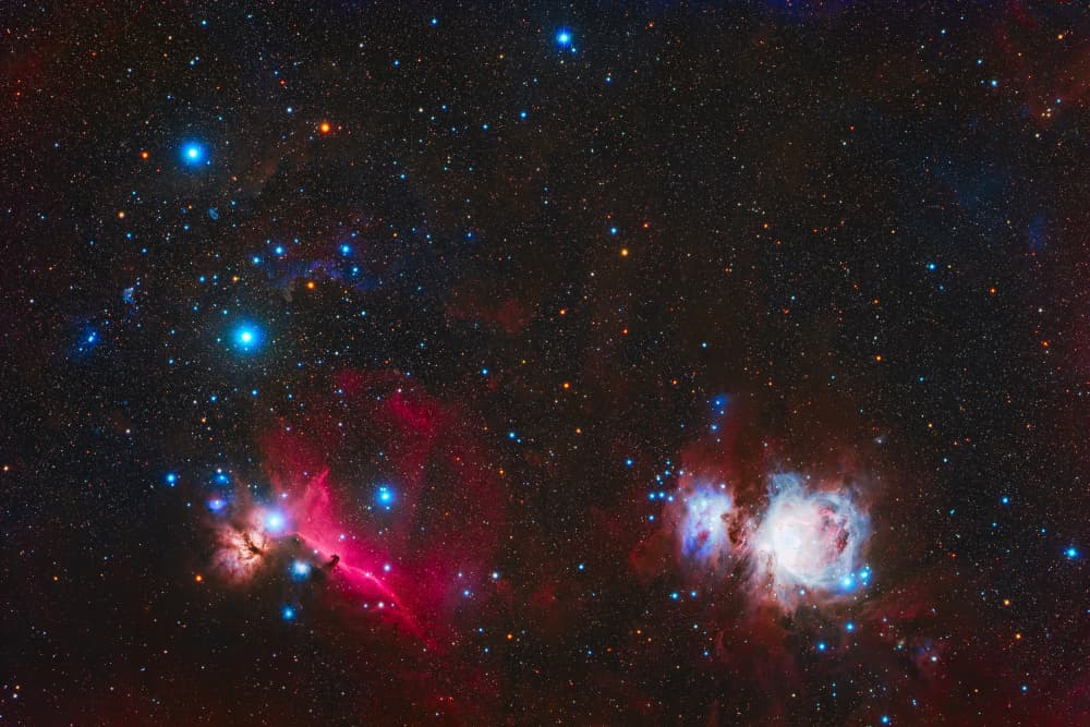 Vibrant Space Nebulae by Arne Jansen — canvas wall art