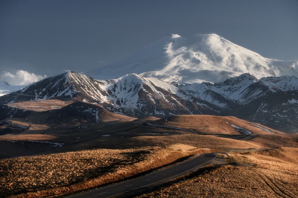 Majestic Mountain Road by Rostovskiy Anton — canvas wall art