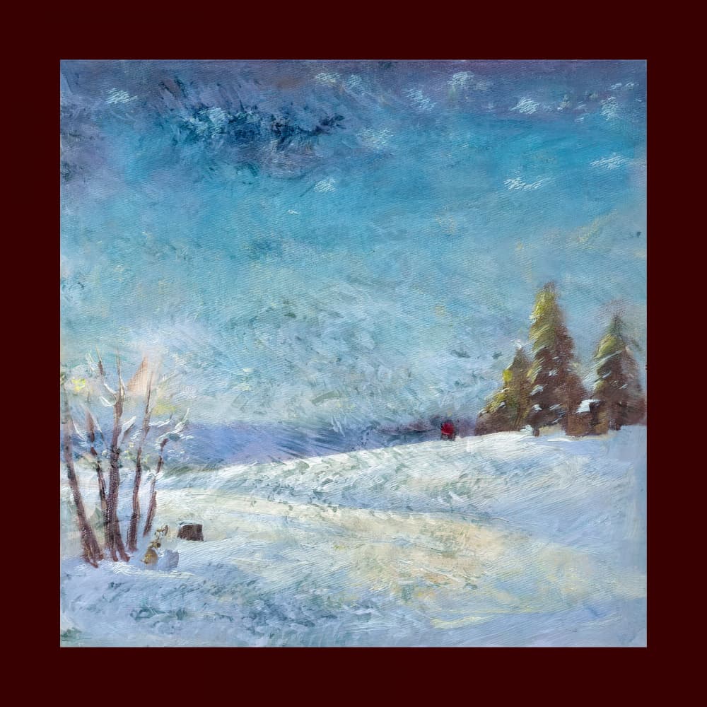 Peaceful Winter Landscape by casa cartissi — canvas wall art