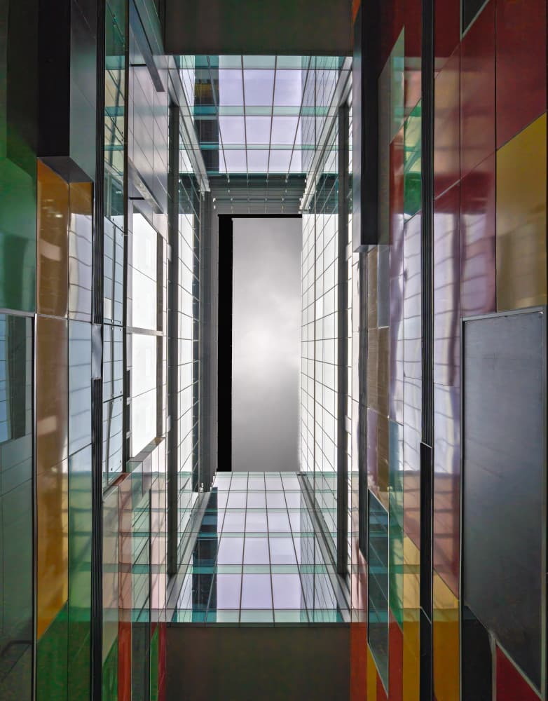 Vibrant Glass Towers by David Chiodo — canvas wall art