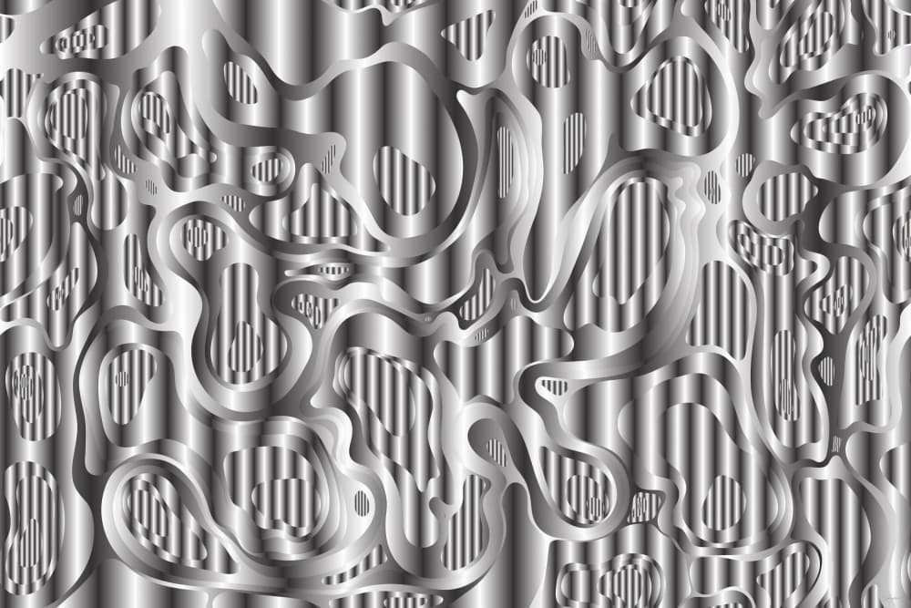 Liquid Silver Flow by Sue Skellern — canvas wall art