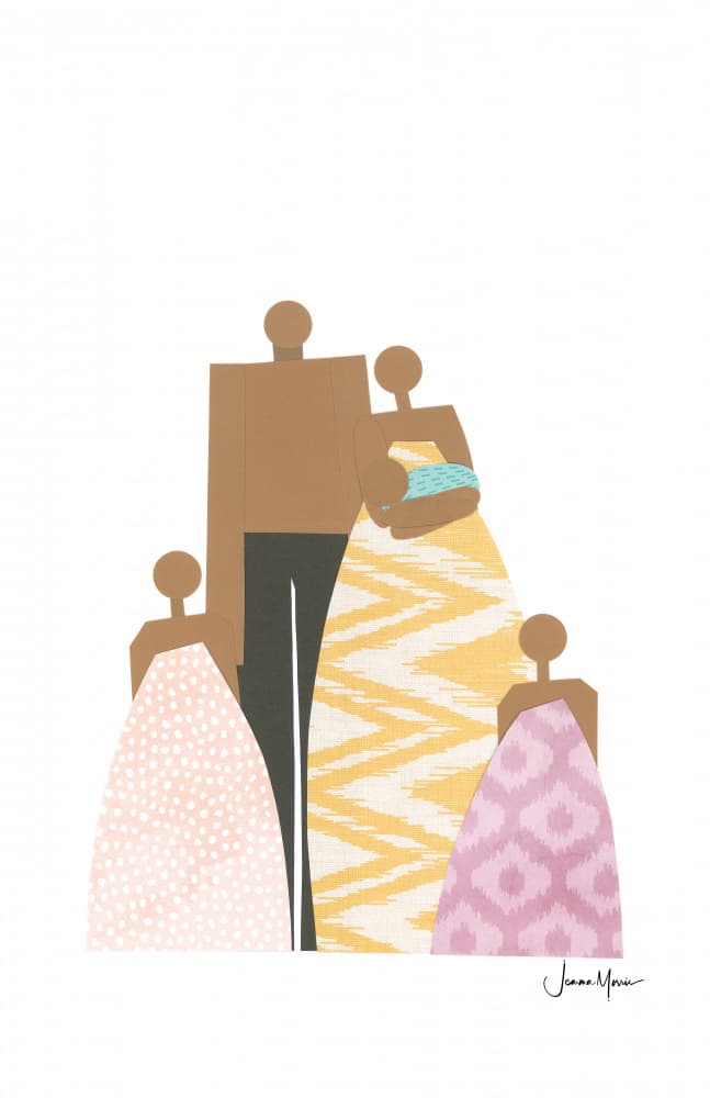 Loving Family Patterns by Jemma Morris — canvas wall art