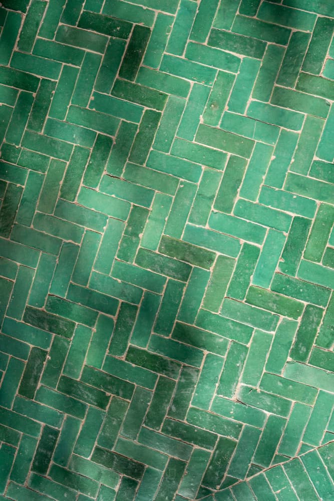 Moroccan Green Tile Pattern by Henrike Schenk — canvas wall art