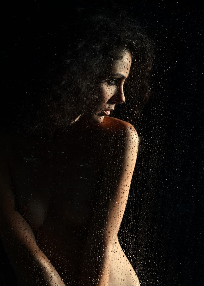 Mysterious Wet Portrait by Yoram GIL — canvas wall art