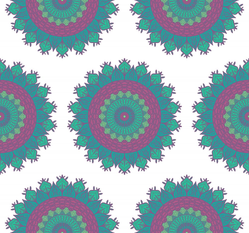 Vibrant Mandala Pattern by Marika Barsrsind — canvas wall art