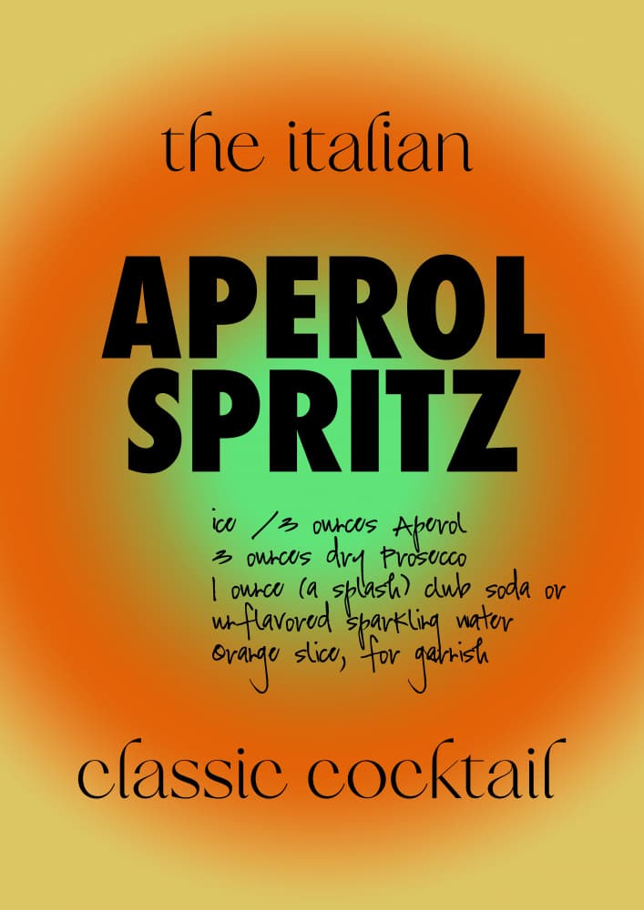 Italian Aperol Spritz Recipe by Juliana Sampaio Silva — canvas wall art