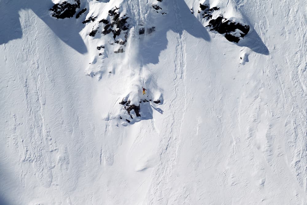 Extreme Mountain Skiing by Jakob Sanne — canvas wall art
