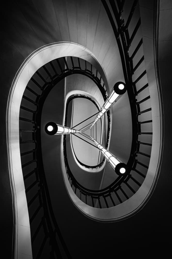 Elegant Spiral Design by Hervé Loire — canvas wall art