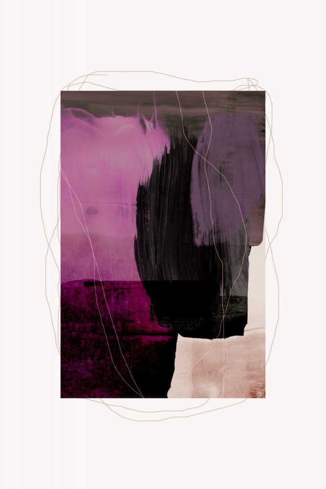 Abstract Brush Strokes 77 by Mareike Böhmer — canvas wall art