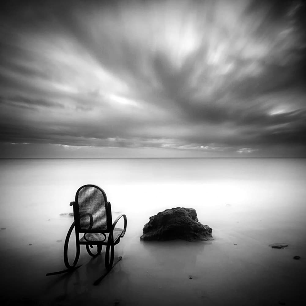 Solitude By The Sea by Juan Marín Gómez — canvas wall art