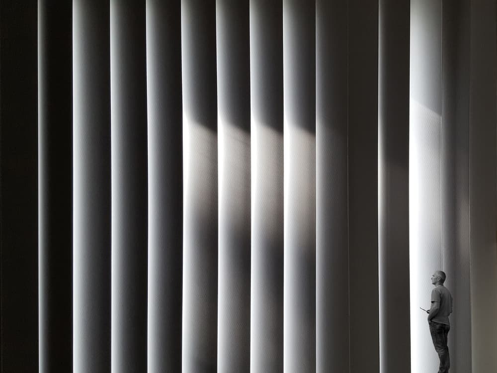 Striped Light Contemplation by Huib Limberg — canvas wall art