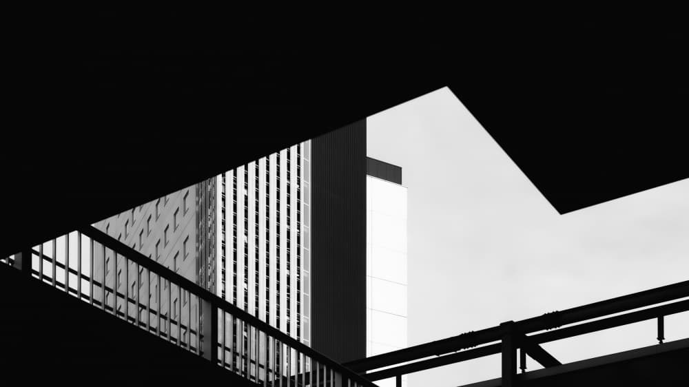 Modern Geometric Architecture by Kengo Higa — canvas wall art