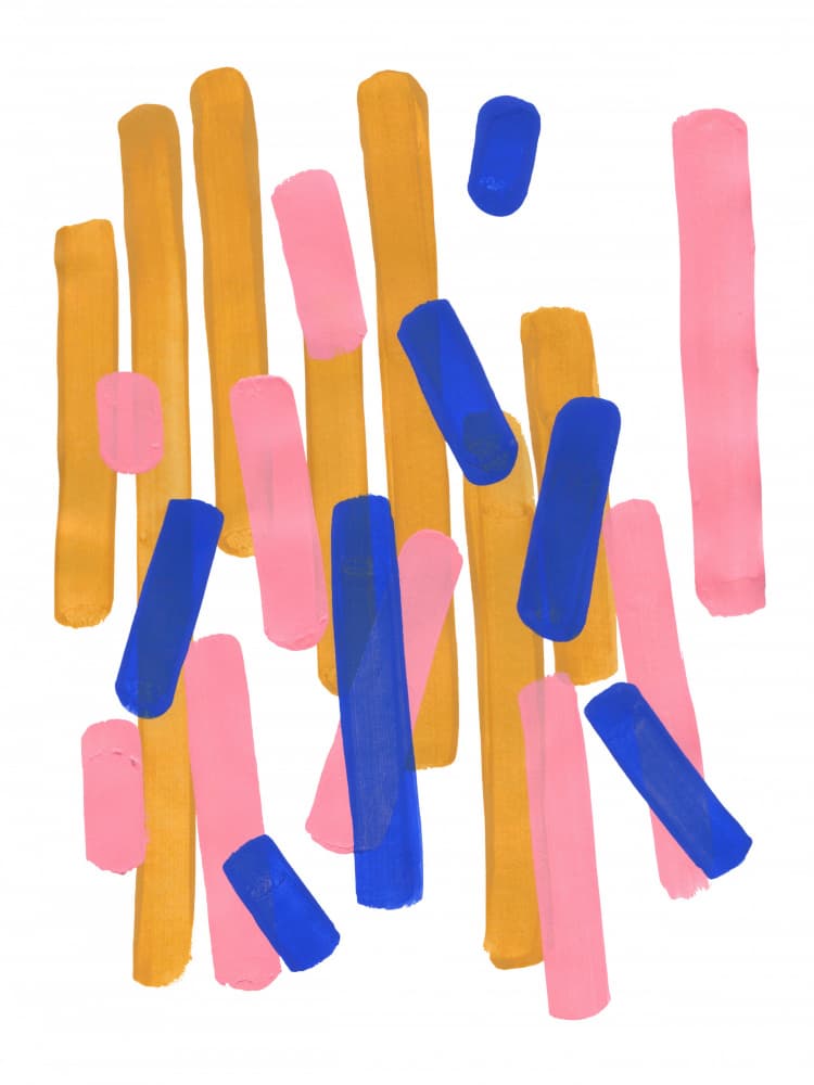 Vibrant Color Blocks by Ejaaz Haniff — canvas wall art