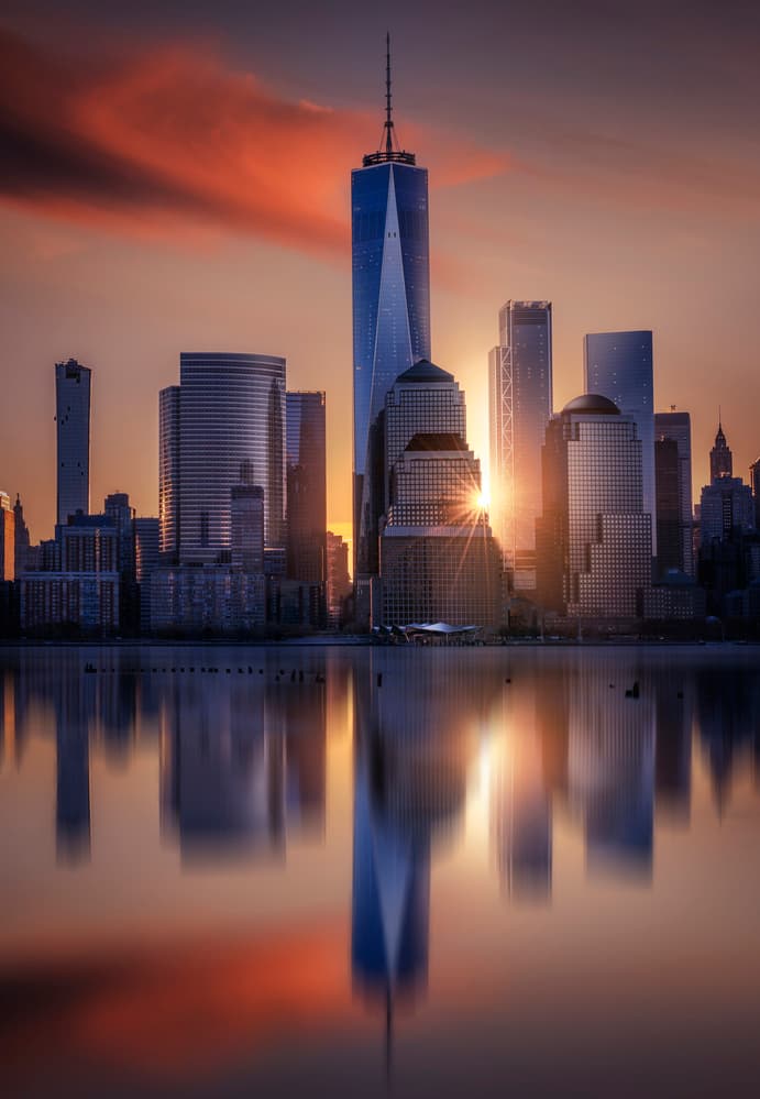 Manhattan Golden Hour by Jorge Ruiz Dueso — canvas wall art