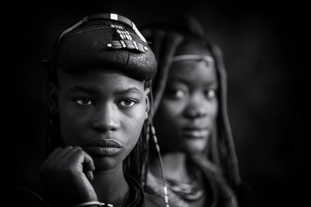 African Girls Gaze by Trevor Cole — canvas wall art