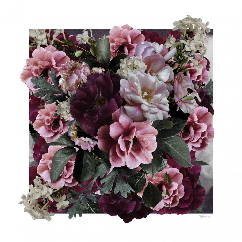 Moody Rose Bouquet by Sue Skellern — canvas wall art