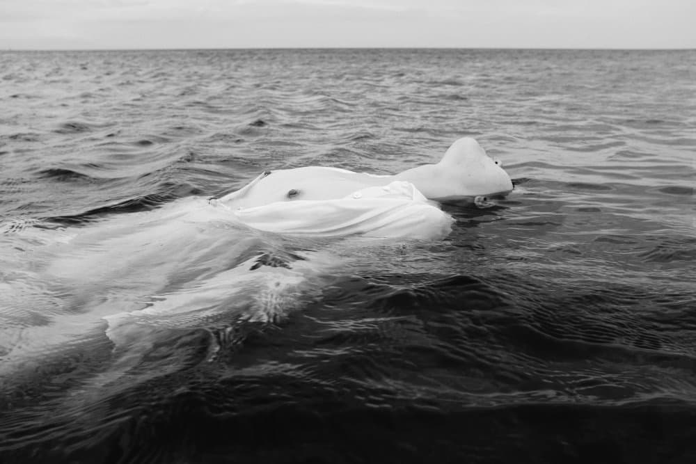 Floating White Dress by Takaaki Ishikura — canvas wall art