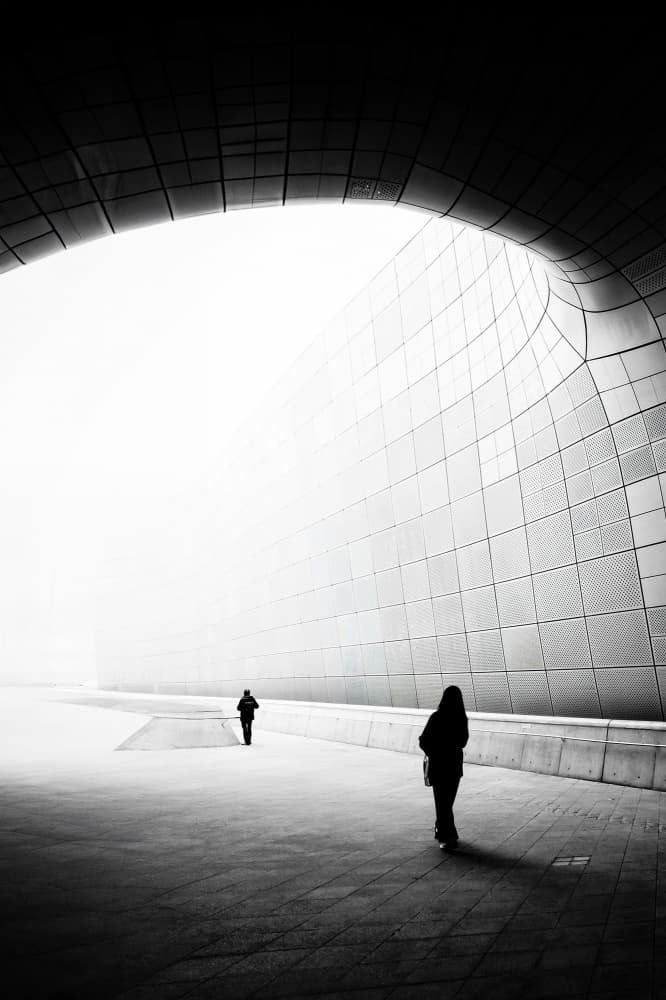 Modern Architectural Passage by Parole Kim — canvas wall art