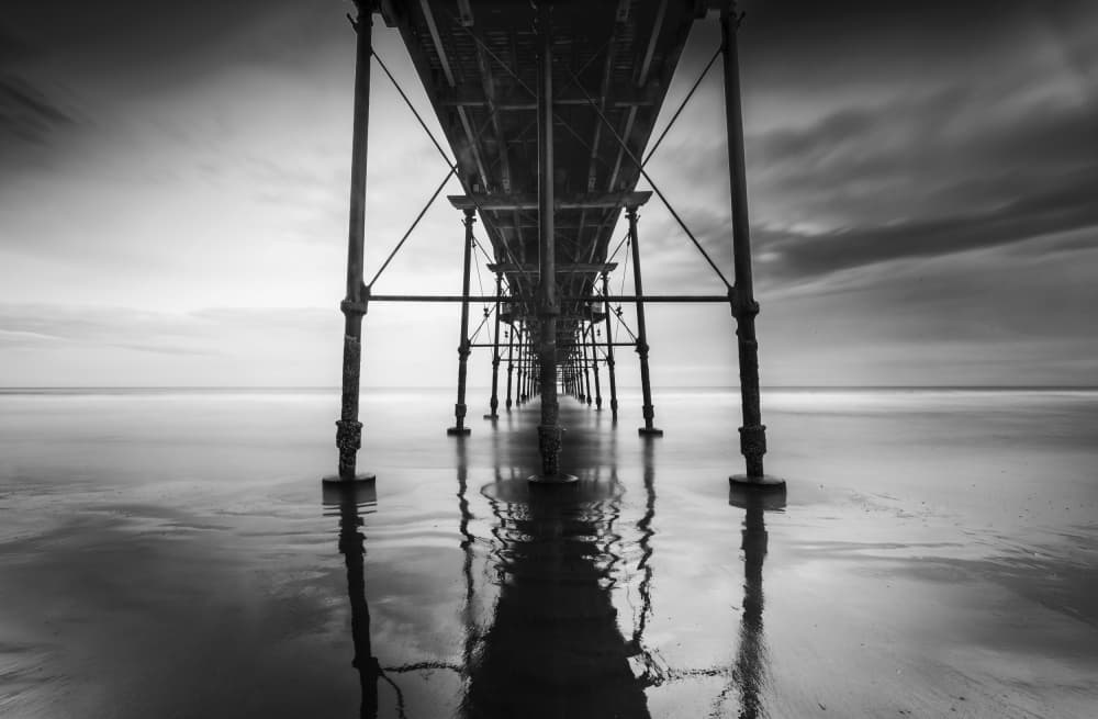 Under The Pier Reflection by Peter Paterson — canvas wall art