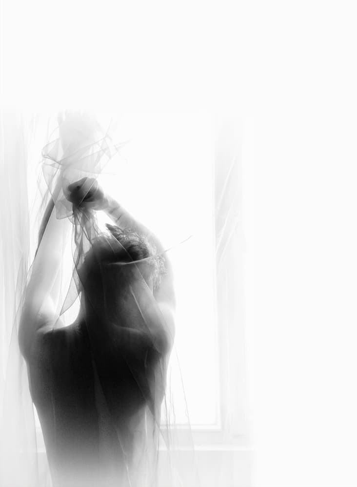 Ethereal Woman in Light by Babak Haghi — canvas wall art