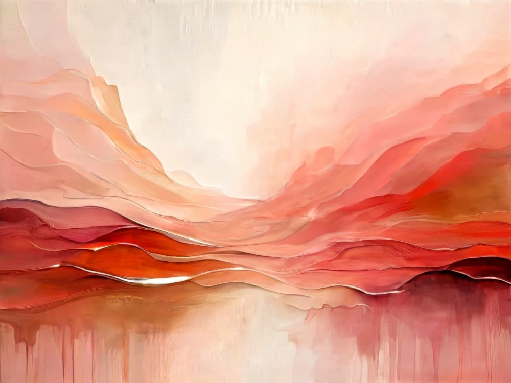 Warm Abstract Landscape by Alpenglow Workshop — canvas wall art