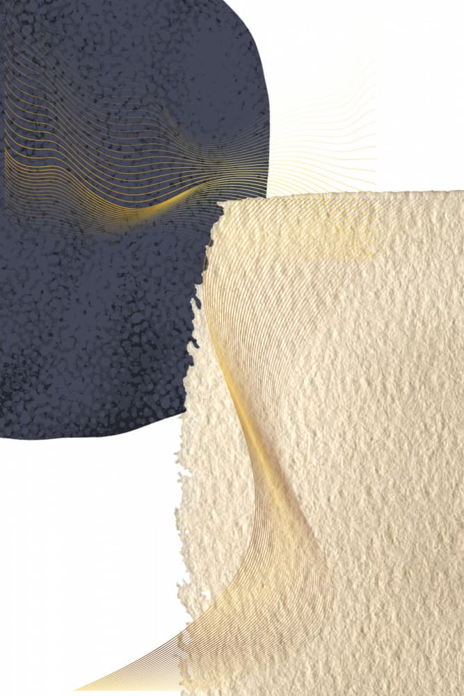Abstract Flowing Gold Textures by Sally Ann Moss — canvas wall art