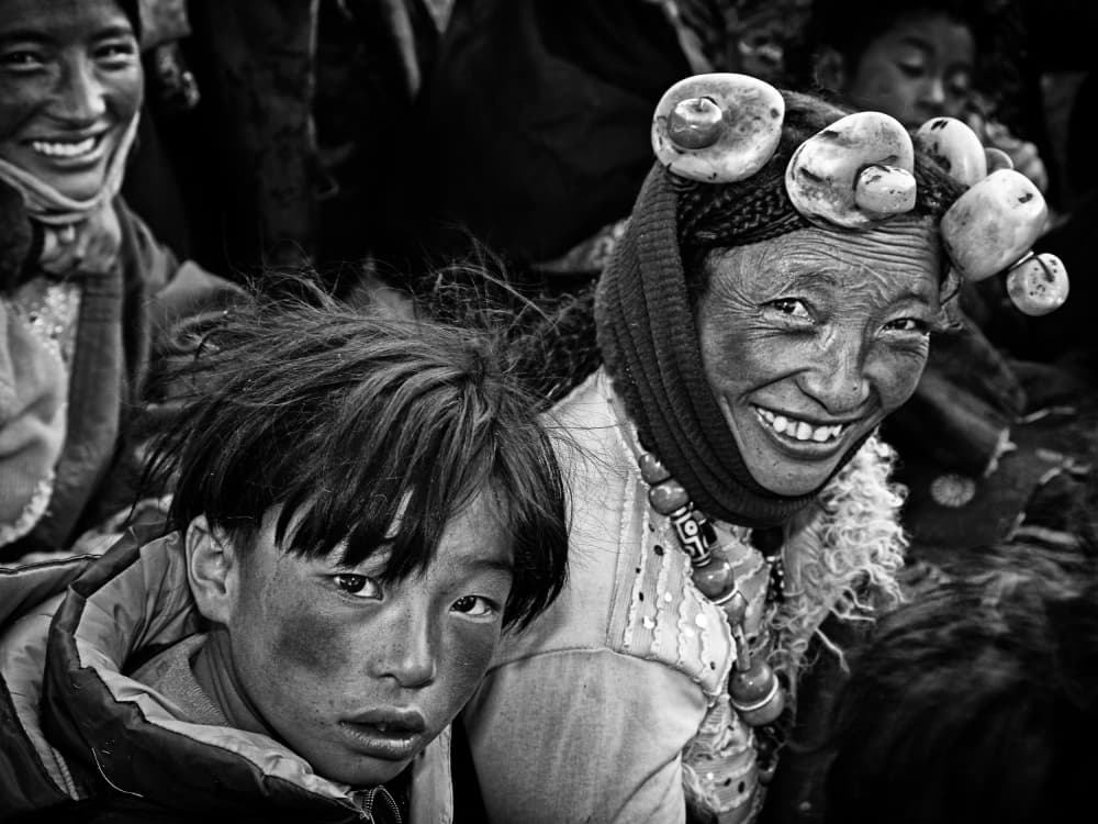 Himalayan Joyful Smiles by BJ Yang — canvas wall art
